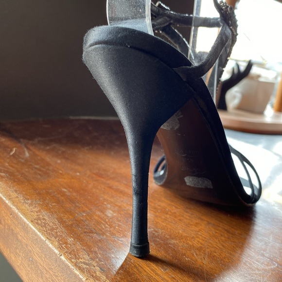 Stuart Weitzman Satin Rhinestone Sandals, 39 - Picture 5 of 8